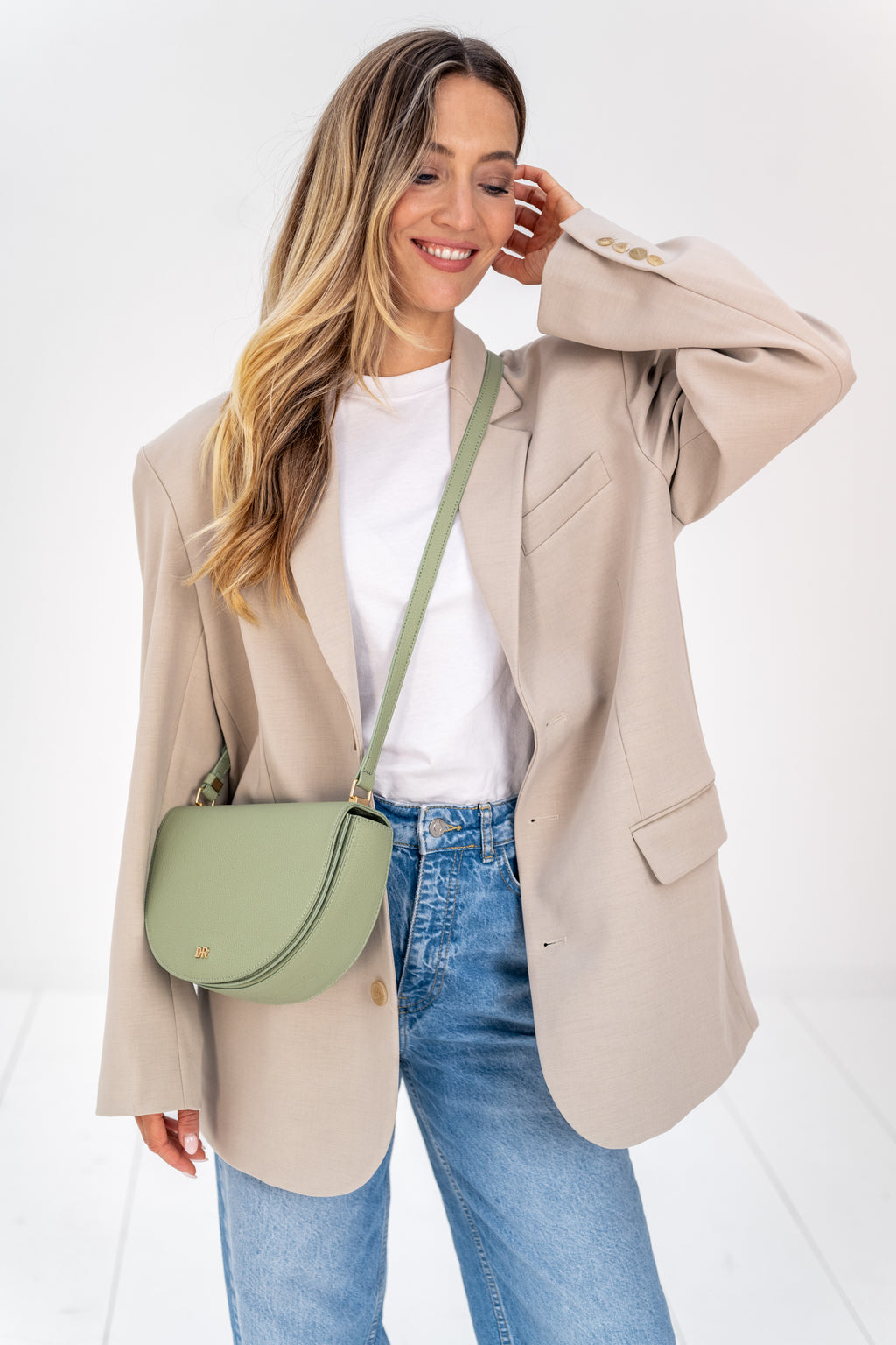 Circle Bag - Pastel Green x light gold – DENISE ROOBOL