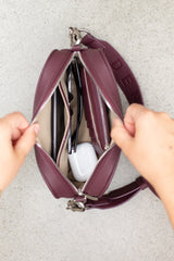 Mini Messenger - Burgundy