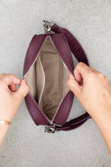 Mini Messenger - Burgundy