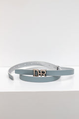 DR Belt - Silver Structure + Milky Blue