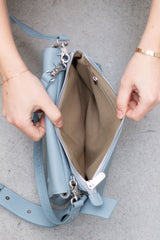 Twin Bag - Milky Blue