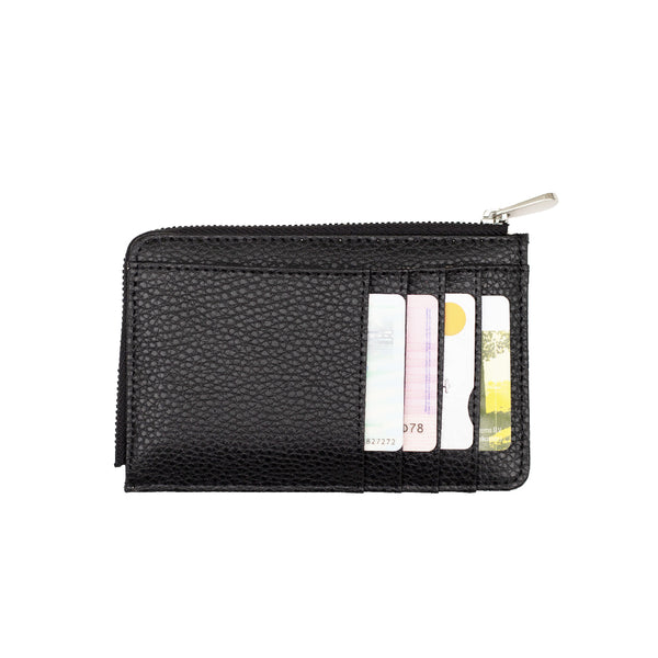 Mini Zipper Wallet - Black