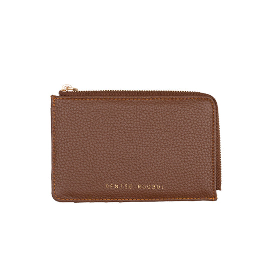 Mini Zipper Wallet - Camel