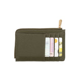 Mini Zipper Wallet - Dark Green Mud