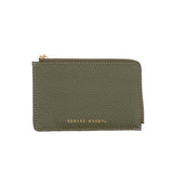 Mini Zipper Wallet - Dark Green Mud