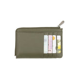 Mini Zipper Wallet - Green Mud
