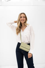 Romy Bag - Milky Green