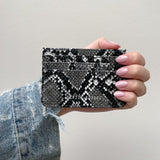 DR Cardholder - Vegan Grey Snake
