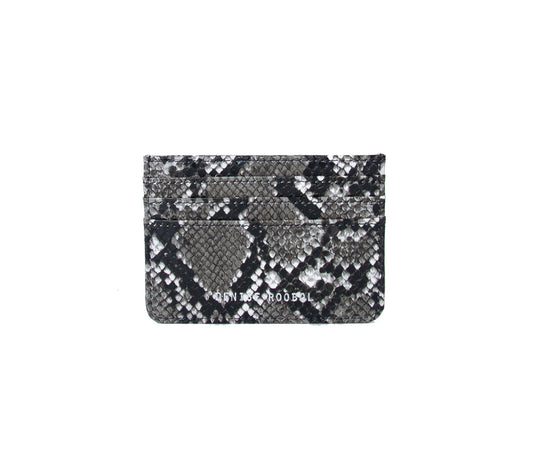 DR Cardholder - Vegan Grey Snake