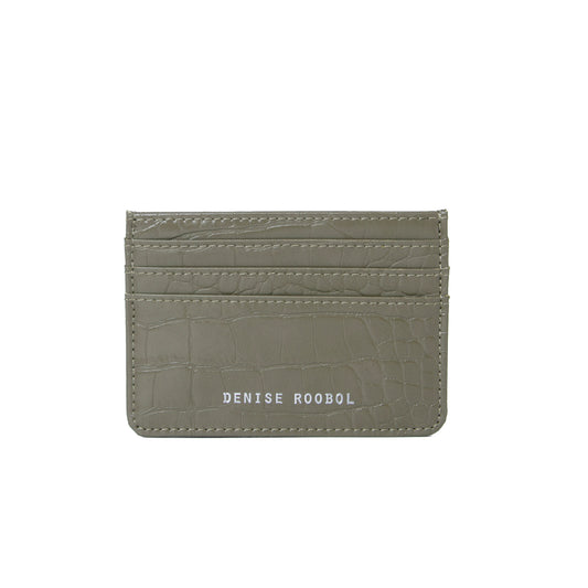 DR Cardholder - Green Mud Croco
