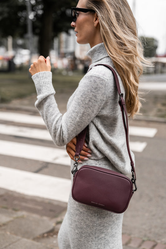 Mini Messenger - Burgundy