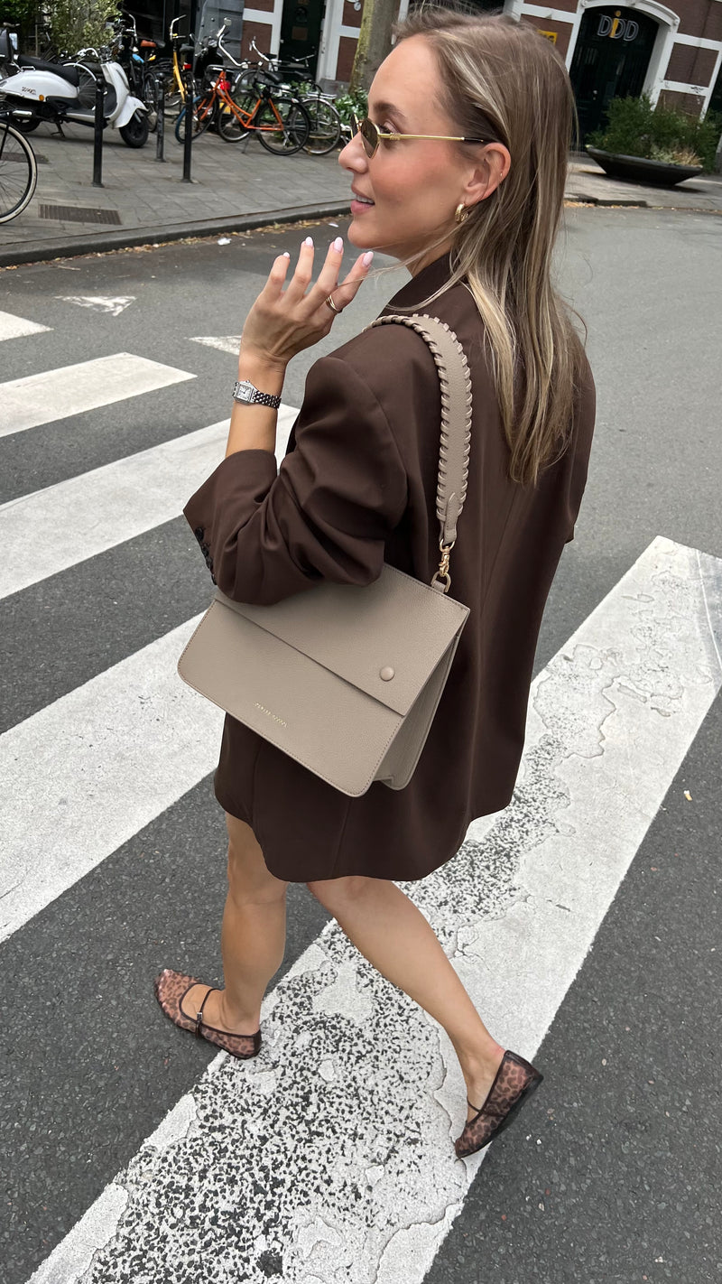 Harper Bag - Cappuccino x Light Gold