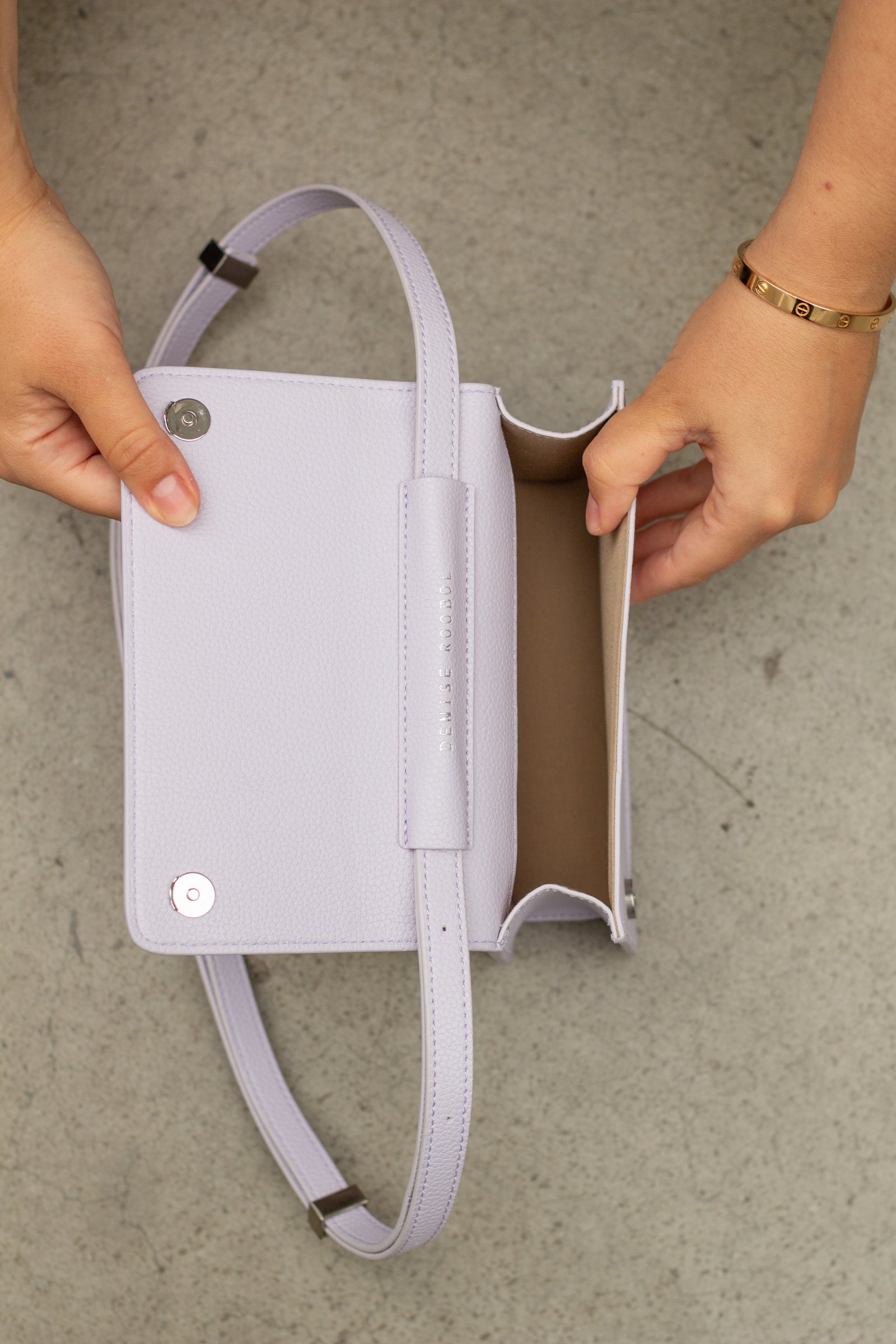 Romy Bag - Lila Structure – DENISE ROOBOL