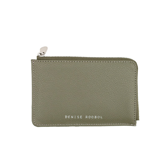 Mini Zipper Wallet - Green Mud