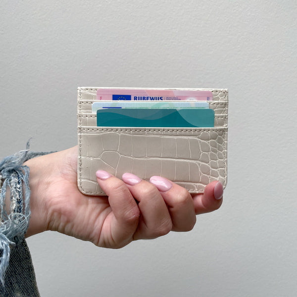 DR Cardholder - Vegan Creme Croco