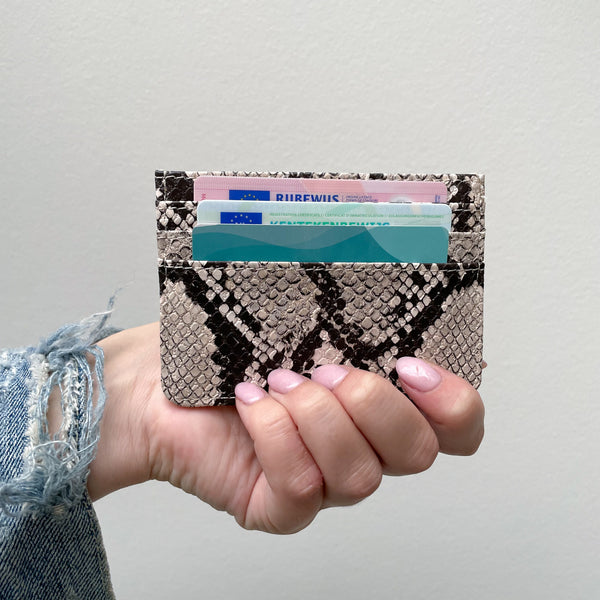 DR Cardholder - Vegan Natural Snake