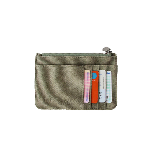 Mini Wallet - Green Rib Velvet